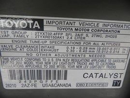 2002 Toyota Highlander Silver 2.4L AT 2WD #Z24664